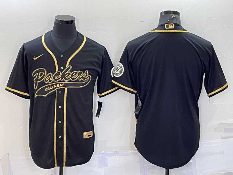 Men's Green Bay Packers Blank Black Gold With Patch Cool Base Stitched Baseball Jersey,We sell and wholesale Men's Green Bay Packers Blank Black Gold With Patch Cool Base Stitched Baseball Jersey on line form chian!